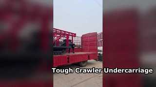 Train de roulement sur chenilles en caoutchouc robuste